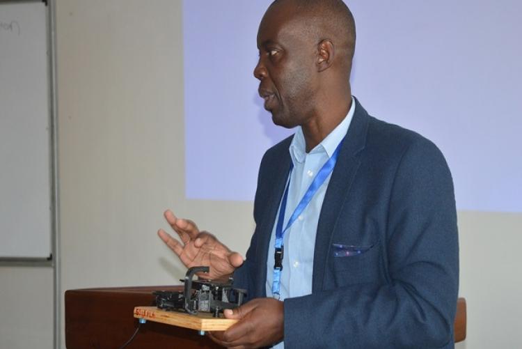 Dr. Richard Ayah, Director STP of the UoN presenting on the topic Determining concept feasibility 
