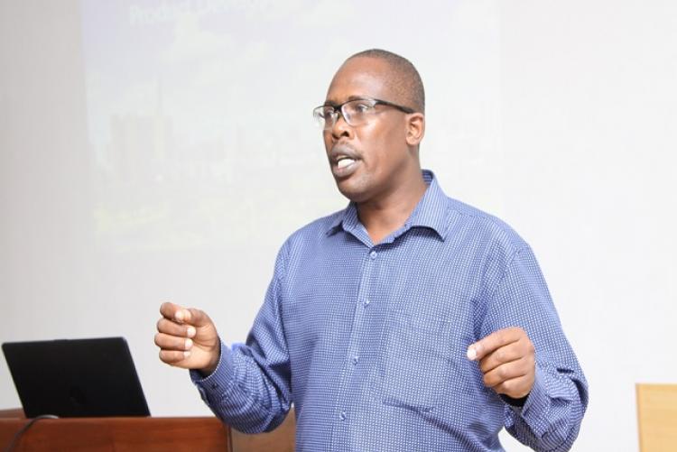 Dr. Kenneth Chelule, Chief Research Scientist, KIRDI presenting on the topic, Product Development and Testing 