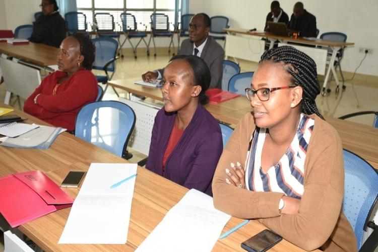 Participants listening to the presentations 