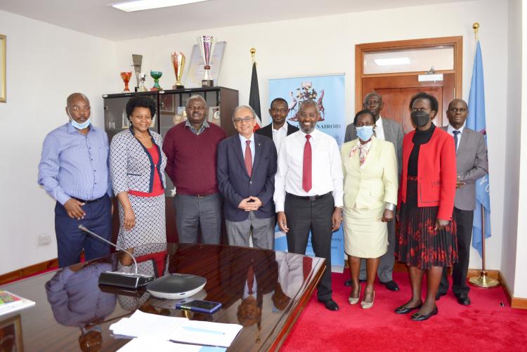 Meeting between UoN VC and MD, Elgon Kenya Ltd on 5th Oct. 2021