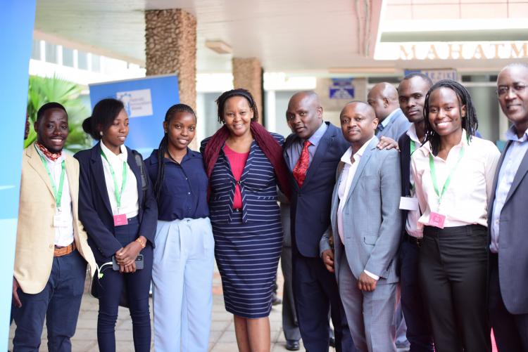 The Director IPMO Prof. Kinoti with participants during NIW 2022