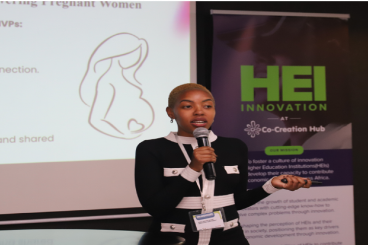 CARE CONNECT AFRICA by Martina Sukawa and her team emerged fourth, an innovative idea on empowering pregnant women 
